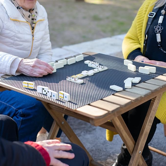 GOTHINK Double 6 Dominos Set for Adults with Tin Box Storage - 28 Tile Colorful Dot Dominoes Games Set for Family Night Gift Travel Game - Classic Party Board Game Ideal for 2-4 Players