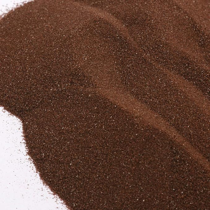 Shiny Stone Colorful Sand,Rainbow Sand,Art Sand,Colored Sand,Craft Sand,Decorative Wedding Vibrant Sand,250g/0.55lb/8.81oz for Kids Creativity Wedding Succulent Terrarium Vase (Coffee Brown)