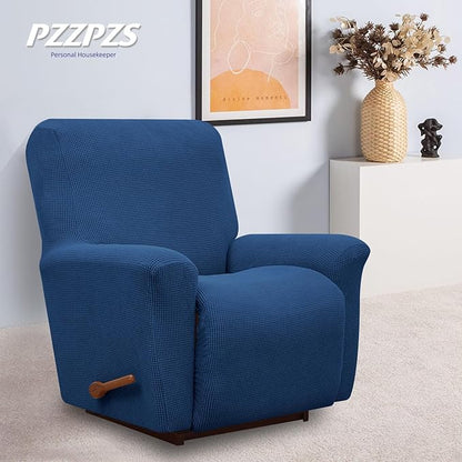 Recliner Chair Cover Lazy Boy Recliner Covers Recliner Covers for Recliner Chair 1 Piece Furniture Protector Prevent wear and pet Hair（Recliner,Classic Blue）