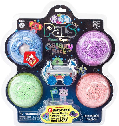 Educational Insights Playfoam Pals Space Squad Galaxy Pack, 11 Surprises Inside, Non-Toxic, Never Dries Out Playfoam, Arts & Crafts for Kids, Surprise Collectible Toy, Ages 5+, Blue Rover (1958A)