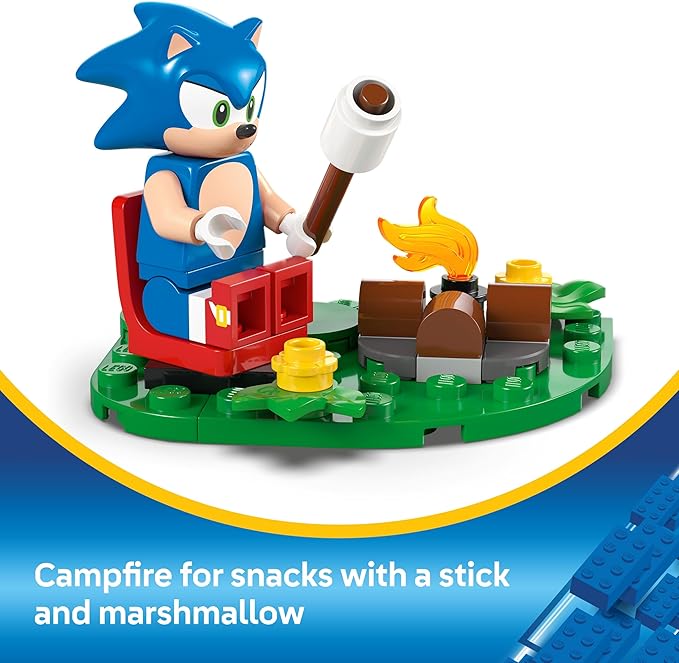 LEGO Sonic The Hedgehog : Sonic’s Campfire Clash, Collectible Gaming Toy for Kids and Video Game Fans, Fun Buildable Playset for Boys and Girls Aged 7 and Up 77001