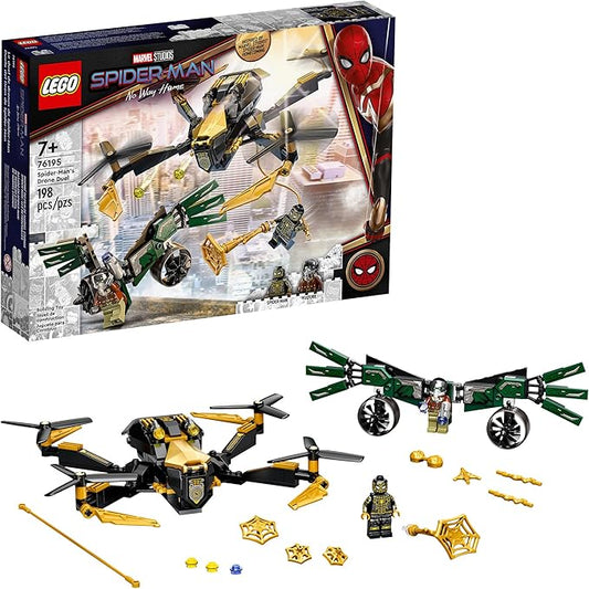 LEGO Marvel Spider-Man’s Drone Duel 76195 Building Kit (198 Pieces)