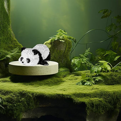 shenhailan Panda Mini Building Blocks, Micro Building Blocks for Adults and Kids 615 Pieces (Lying Panda)