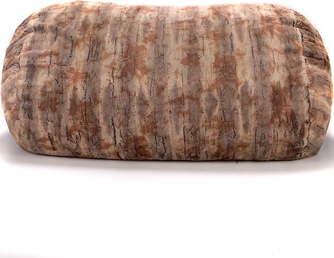 Jaxx Sofa Saxx Bean Bag Lounger, 4-Feet, Luxe Fur-Red Fox