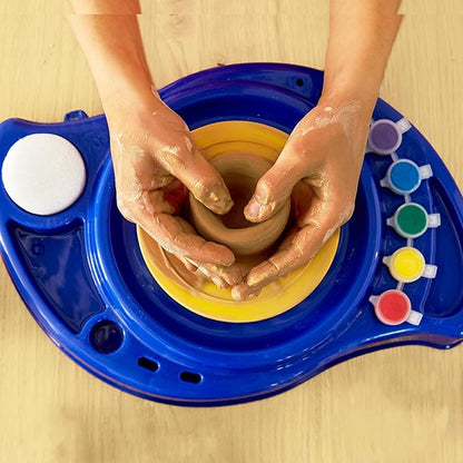 Made By Me Motorized Power Pottery Wheel - at Home Pottery Making – Clay Sculpting Activity for Kids Ages 6 and Up