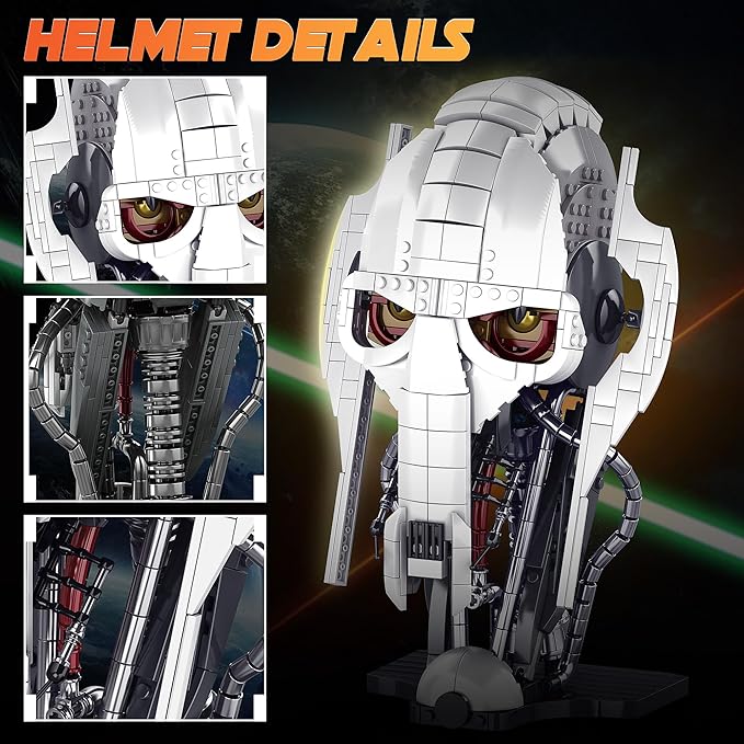 General Helmet Building Set, Restore Classic Building Blocks Model, Home Ornament Decorations, for Fans and Children Present (788pcs)