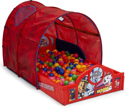 Delta Children Nick Jr. PAW Patrol Sleep and Play Toddler Bed with Tent, Red