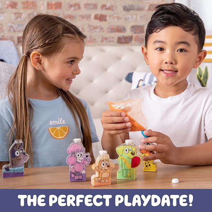 Bluey Sand Art, Includes 5 Sand Art Bottles & 7 Colored Sands, Features Bluey & Bingo, Create Your Own Sand Art, DIY Sand Art Kit, Bluey-Themed Art Kit, Fun Art Project for Kids, Gifts for Kids