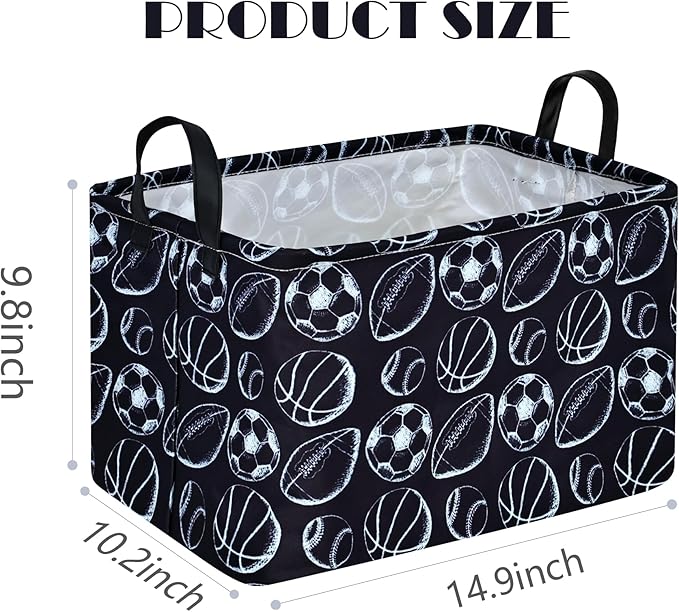 MAIZMZ Kids Hamper Storage Bins Organizer Toy Box Laundry Basket Large Canvas Collapsible Chest for Home/Dorm/Kitchen/Pet/Office/Closet/Shelf/Gift Baskets