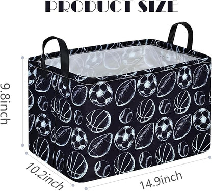 MAIZMZ Kids Hamper Storage Bins Organizer Toy Box Laundry Basket Large Canvas Collapsible Chest for Home/Dorm/Kitchen/Pet/Office/Closet/Shelf/Gift Baskets
