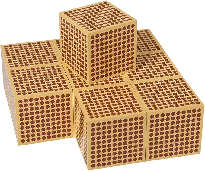 MEYOR Montessori 9 Wooden Thousand Cubes Mathematics teaching aids