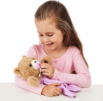 Little Live Pets Cozy Dozy Cubbles The Bear - Over 25 Sounds and Reactions | Bedtime Buddies, Blanket and Pacifier Included | Stuffed Animal, Best Nap Time, Interactive Teddy Bear, 14.9