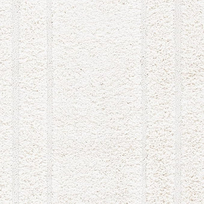 SAFAVIEH Florida Shag Collection Runner Rug - 2'3" x 11', Creme & Creme, Border Design, Non-Shedding & Easy Care, 1.2-inch Thick Ideal for High Traffic Areas in Living Room, Bedroom (SG454-1111)