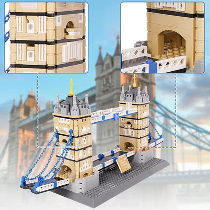 Oichy Tower Bridge Model Building Kits, World Famous Architectural Building Blocks Set, Collection Tower Bridge Toys Gifts Set for Adults and Kids(969 PCS)