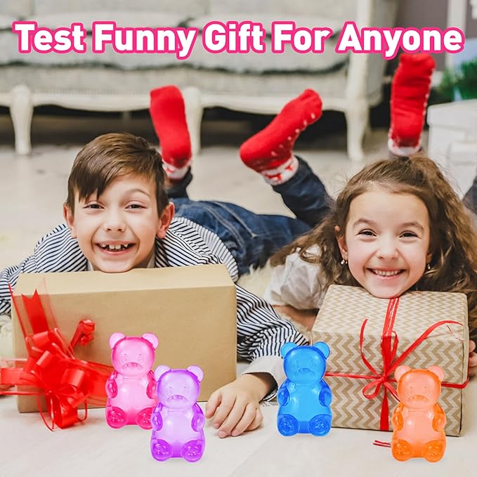 Stress Bear Taba Squishy Balls, Bear Toy Taba Squishy Toys for Kids Stress Relief Squeeze Balls for Valentines Day Gifts Birthday Gifts Party Favors-Purple
