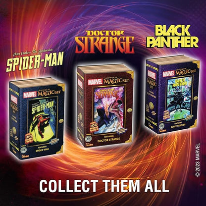 Fantasma Marvel’s Multiverse of Magic Black Panther Magic Kit for Kids and Adults | Magic Set Packaged Inside an Oversized Comic Book Art Storage Box | Magic Show with Over 100 Magic Tricks