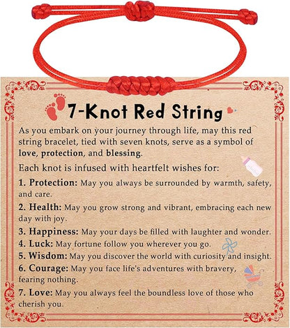 DAYANEY Red Bracelet for Women, Red String Bracelet for Protection as Girl Easter Basket Stuffers, Matching Jewelry for Couple, Christian Mens Good Luck Gifts Kabbalah Baby Braclets for Infant Kids