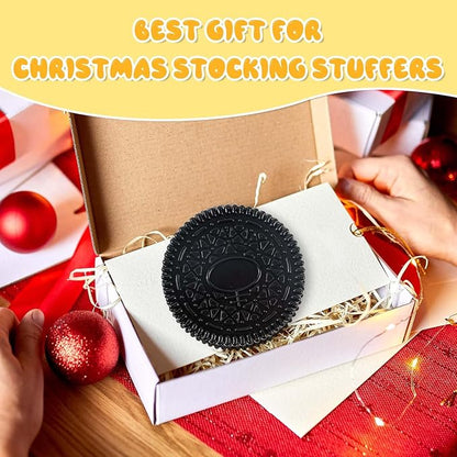 Gytera Sticky Cookie Squishies Fidget Toys Adults, Squeeze Toys Fidget Toys for Autism, Stress Balls for Adults Fidgets Birthday Easter Basket Stuffers(1 Pack Large Black)