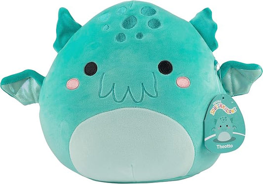 Squishmallows Original 10-Inch Theotto The Blue Cthulhu - Official Jazwares Plush - Collectible Soft & Squishy Stuffed Animal Toy - Add to Your Squad - Gift for Kids, Girls & Boys