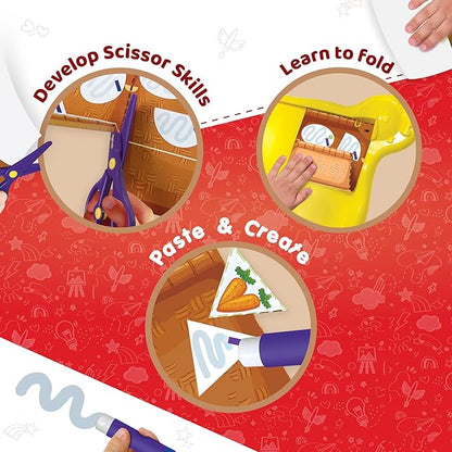 Imagimake My First Craft Kit | Arts and Crafts for Kids Ages 3-5 | Toddler Craft Kit with Scissor Skills | Toddler Girl Toys | 3-Year-Old Girl and Boy Gifts