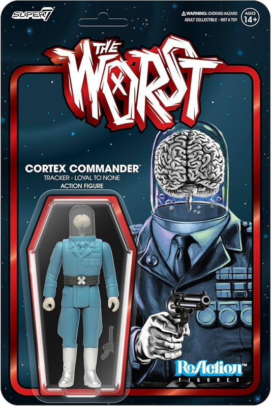 Super7 The Worst Cortex Commander (Scum Squad) - 3.75" The Worst Action Figure with Accessory Collectibles and Retro Toys