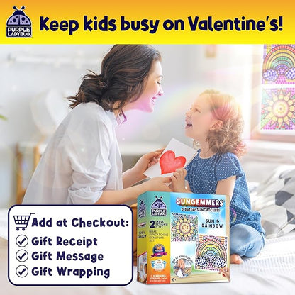 SUNGEMMERS Window Diamond Art Suncatcher Kits - Girls Easter Basket Stuffers for Kids, 7 6 Year Old Girl Gifts Idea, Birthday Gifts for 4 5 6 7 8 9 10 Year Old Girls Boys Crafts for Kids Ages 6-8 8-12