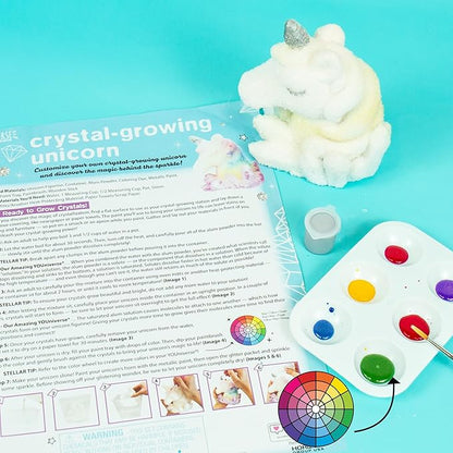 Just My Style Youniverse Crystal-Growing Unicorn by Horizon Group USA, DIY Crystal Growing Kit, STEM Kit, Grow Crystals on a 3D Unicorn Figurine, Includes Container for Crystal Growing, Paints & More