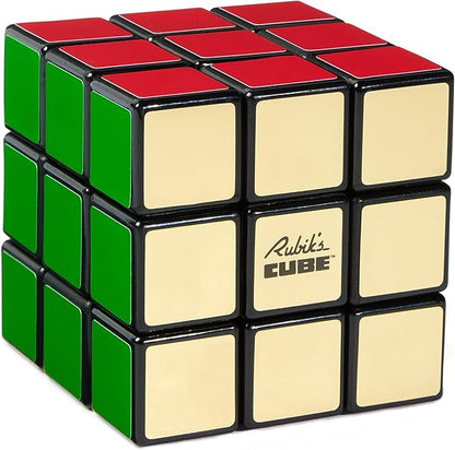 Rubik’s Cube, Special Retro 50th Anniversary Edition, Original 3x3 Cube Collectible & Desk Décor, Problem-Solving Brain Teaser, Fidget Toy & Sensory Puzzle for Adults, Teens & Kids, for Ages 8 & Up
