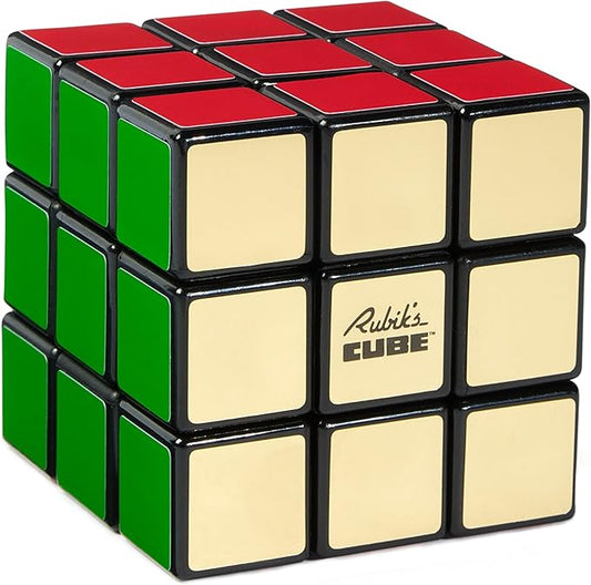 Rubik’s Cube, Special Retro 50th Anniversary Edition, Original 3x3 Cube Collectible & Desk Décor, Problem-Solving Brain Teaser, Fidget Toy & Sensory Puzzle for Adults, Teens & Kids, for Ages 8 & Up