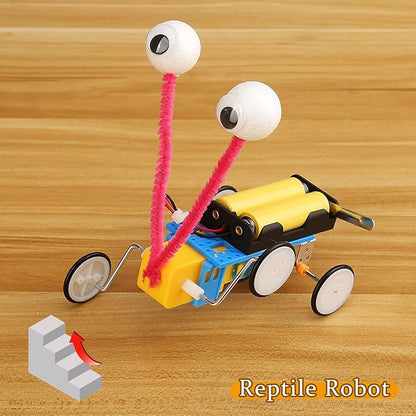 4 Set Bulk Robot Kits for Kids 8-12, STEM Crafts Robotics Science Projects STEM Toys for Boys Girls, Electronics Building Craft Kit Classroom Activities 1st 2nd 3rd Grade 8 9 10 11 12 Year Old