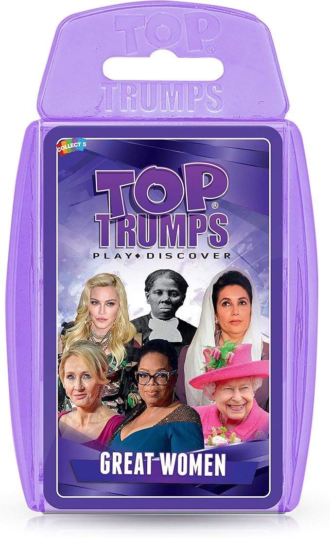 Top Trumps Card Game Great Women - Family Games For Kids and Adults - Learning Games - Kids Card Games for 2 Players and more - Kid War Games - Card Wars - For 6 plus kids