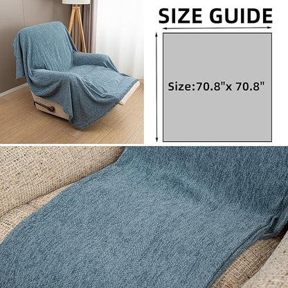 Recliner Chair Covers Lazy Boy Recliner Covers Armchair Cover Blanket Sofa Thick Soft Fabric Living Room Bedroom Throw Washable Sofa Slipcovers for Pets Kids (Grayish Blue)