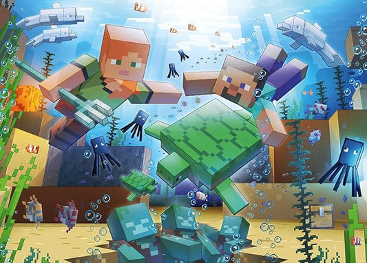 Ravensburger Mojang Minecraft Mosaic 1000 Piece Jigsaw Puzzle for Adults - 12000421 - Handcrafted Tooling, Made in Germany, Every Piece Fits Together Perfectly