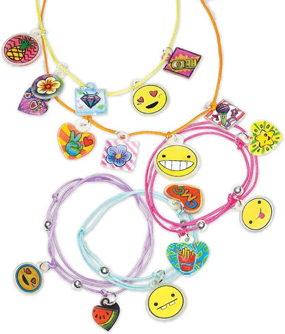 RoseArt Memoji Jewelry Color N Shrink Deluxe Party Pack Arts & Crafts