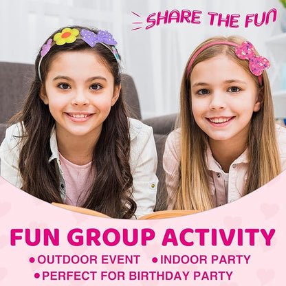 Ambesi DIY Headband Making Kit for Girls Ages 5-12 - Arts & Crafts Gift Set