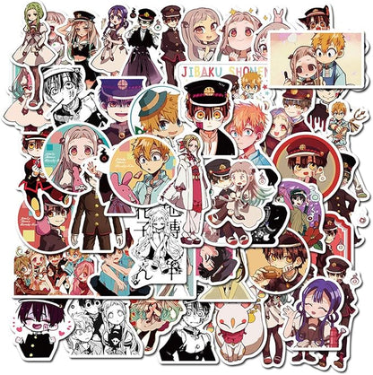 Anime Toilet-Bound Hanako-kun Stickers (50 PCS) Funny Stickers for Teens, Girls, Adults,Kids - Stickers for Waterbottles,Laptop,Phone,Hydro Flask - Waterproof Vinyl Sticker (Toilet-Bound Hanako-kun)
