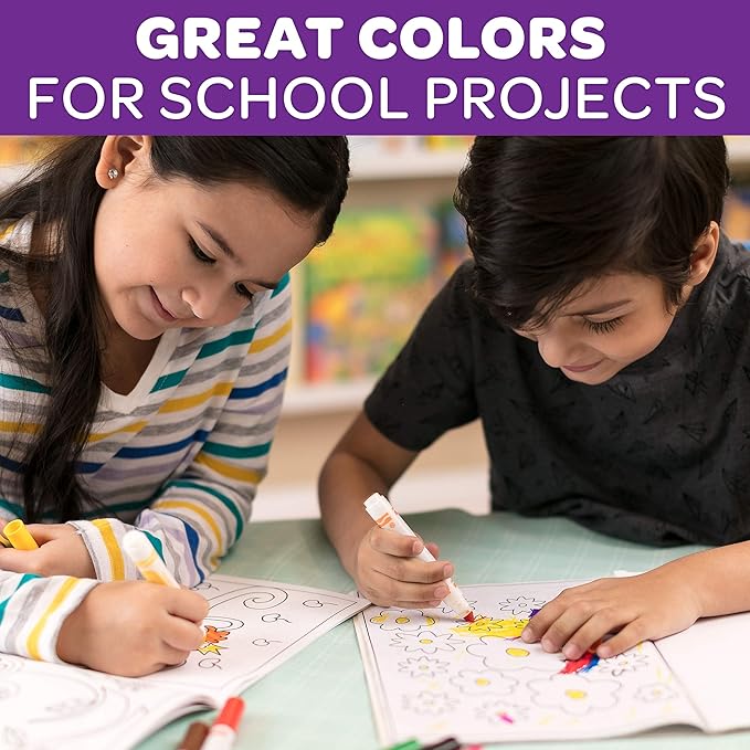 Crayola Broad Line Markers (12pks), Bulk Markers for School, Coloring Markers for Kids, Must Have Classroom Supplies for Teachers