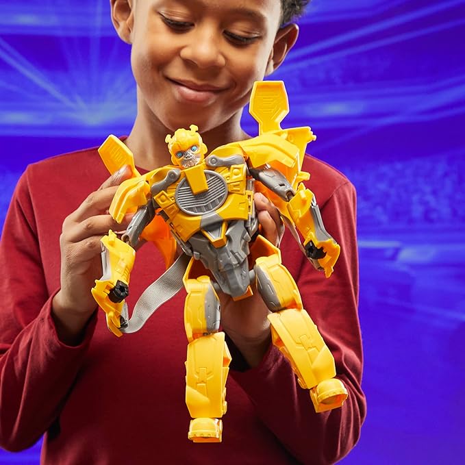 Transformers One 2 in 1 Bumblebee B-127 9.8 Inch Robot Action Figure, Converts to Mask, Interactive Toys for Boys and Girls Ages 6 and Up