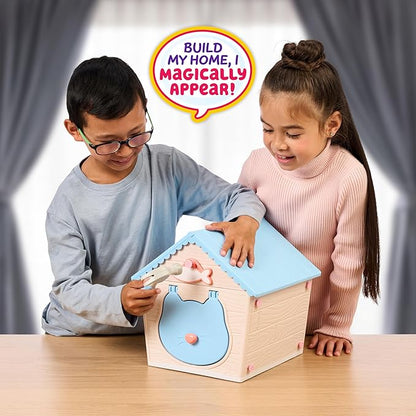 Little Live Pets My Kitty's Home | Interactive Plush Toy Kitten & House, Surprise Reveal with 25+ Sounds & Reactions. Build Kitty's Home - Easy Build DIY Home, Batteries Included. for Kids Ages 5+