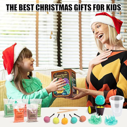 GobiDex 24-Hour 5-Set Crystal Growing Science Experiment Kit for Family Learning, STEM Project Science Toys, Educational Gifts for Kids Ages 6-12 Boys and Girls