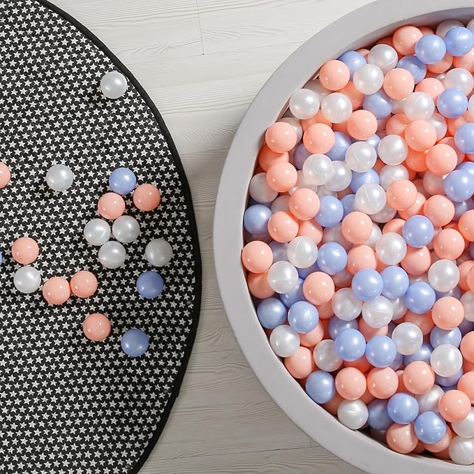 GOGOSO Ball Pit Balls for Toddles, Kids Plastic Balls for BallPit, Pool, Baby Party Accessories, Birthday Decoration 50 100 200 500 1000