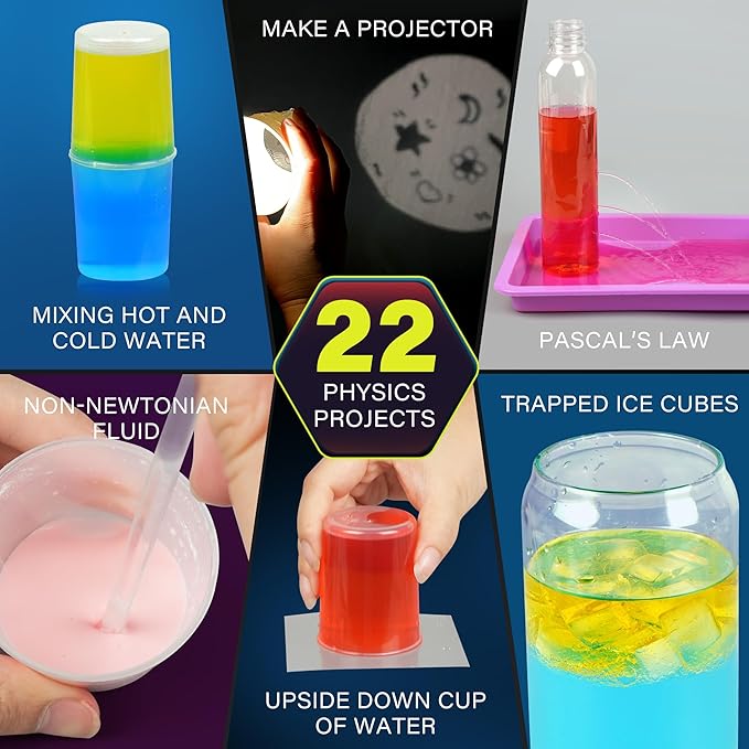 Science Kit for Kids, 105 Science Lab Experiments, STEM Project Educational Toy with Volcano Erupting, Crystal Growing, Chemistry Set, Science Toys, Boys Girls Birthday Gift Ideas, Ages 6+