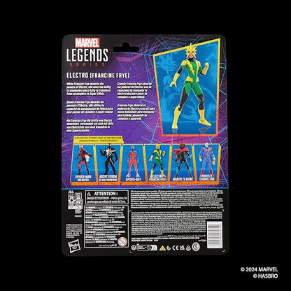 Marvel Legends Series Electro (Francine Frye), Retro Comics Collectible 6-Inch Scale Action Figure