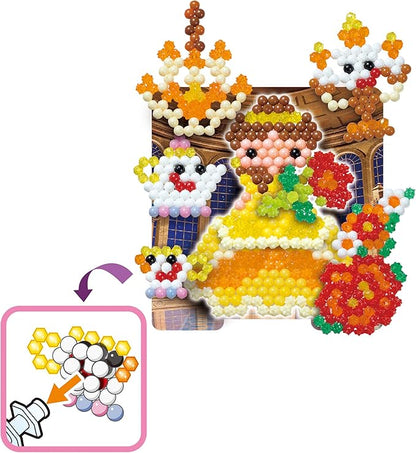 Aquabeads Disney Princess Creation Cube, Complete Arts & Crafts Bead Kit for Children - Over 2,500 Beads & Display Stand The Create Belle, Ariel, Tiana, Rapunzel and More