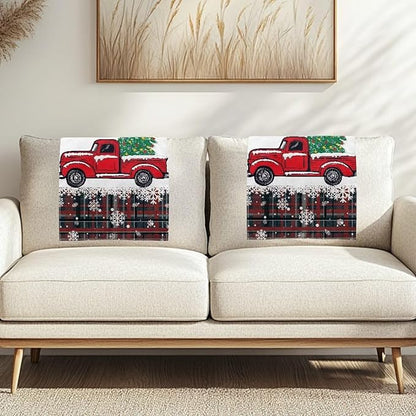 Christmas Decor Truck Recliner Headrest Protector Wear Resistant Head Rest Cover for Recliner Soft Sofa Arm and Head Protectors for Home Couch Loveseats Decoration 3pcs