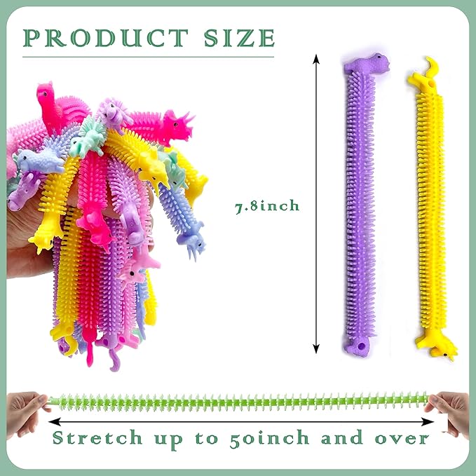 YZXODN 30 Pack Stretchy Strings Fidget Toys, Sensory Toys Bulk for Kids, Adults Stress Relief, Anti-Anxiety Autism Toys, Perfect for Easter, Children's Day, Classroom Exchange, Birthday, Party Favors