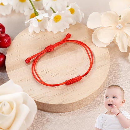 DAYANEY Red Bracelet for Women, Red String Bracelet for Protection as Girl Easter Basket Stuffers, Matching Jewelry for Couple, Christian Mens Good Luck Gifts Kabbalah Baby Braclets for Infant Kids