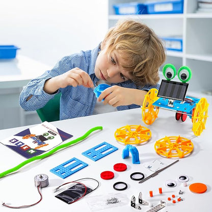 STEM Kits for Kids Crafts Ages 8-10, Solar Robot Kit STEM Building Toys for Ages 8-13, Engineering Science Experiments for Kids Age 8-12 Robotics, Arts and Crafts for Boys Girls Gifts 8 9 10 12-14