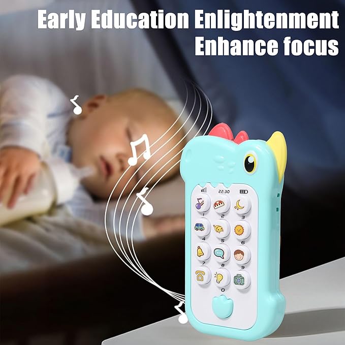 Montessori Baby Toys 6-18 months,Sensory Shapes & Storage Bin,Stacking Toys,Dinosaur Phone,Suction Cup Spinner Toy,Cloth Book,Infant Bath Time Fun,6 in 1 Toddlers Toy Gifts for 1-3 Year Old Boys Girls