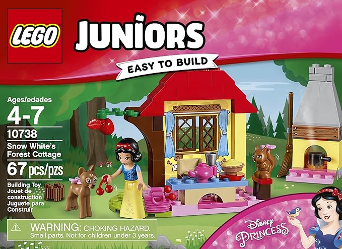 LEGO Juniors Snow White's Forest Cottage 10738 Building Kit (67 Piece)
